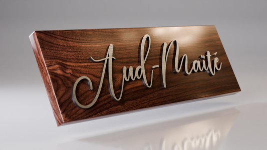 AFFICHE AVEC NOM PERSONALISÉE