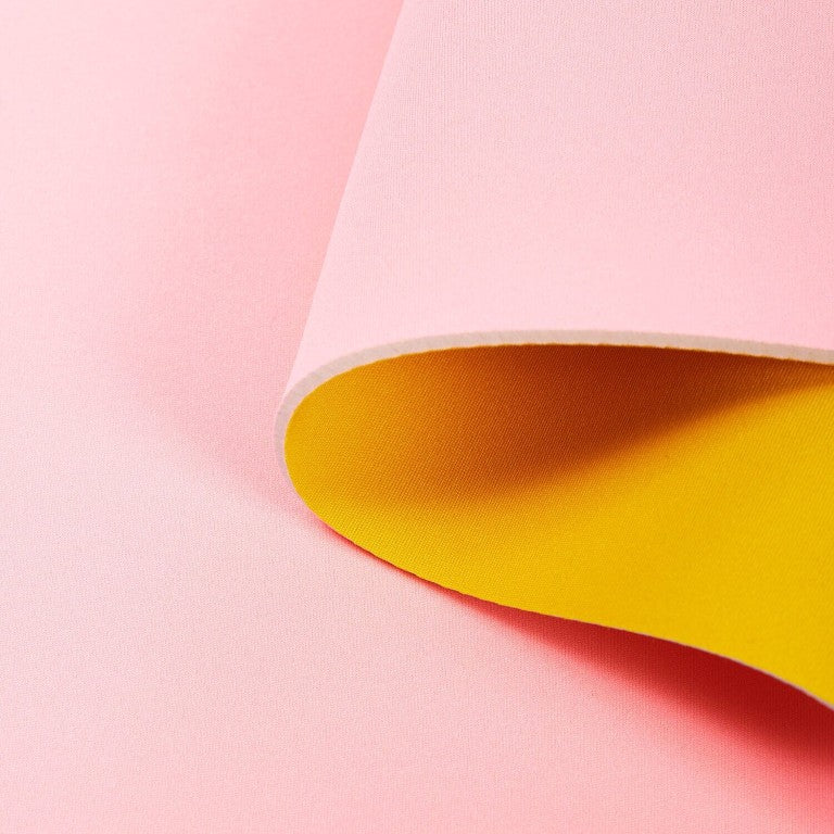 Tapis néoprène double face Jaune et Rose pour table de jeu ALEA.