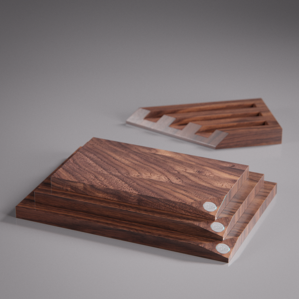 TRIA - ENSEMBLE DE PLANCHES À DÉCOUPER