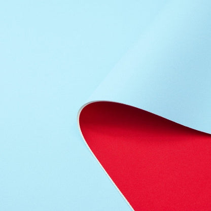 Tapis néoprène double face Bleu-Ciel et Rouge pour table de jeu ALEA.