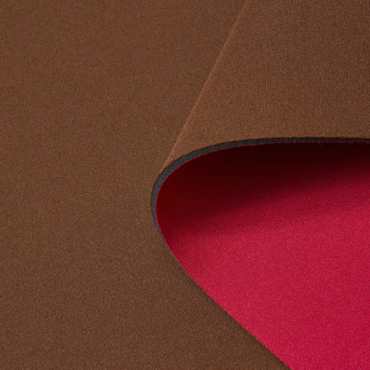 Tapis néoprène double face Brun et Rouge pour table de jeu ALEA.